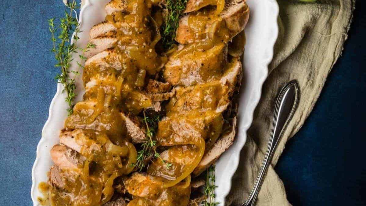 Slow Cooker Pork Tenderloin.