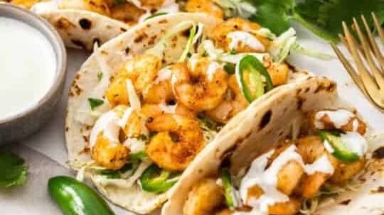Shrimp tacos.