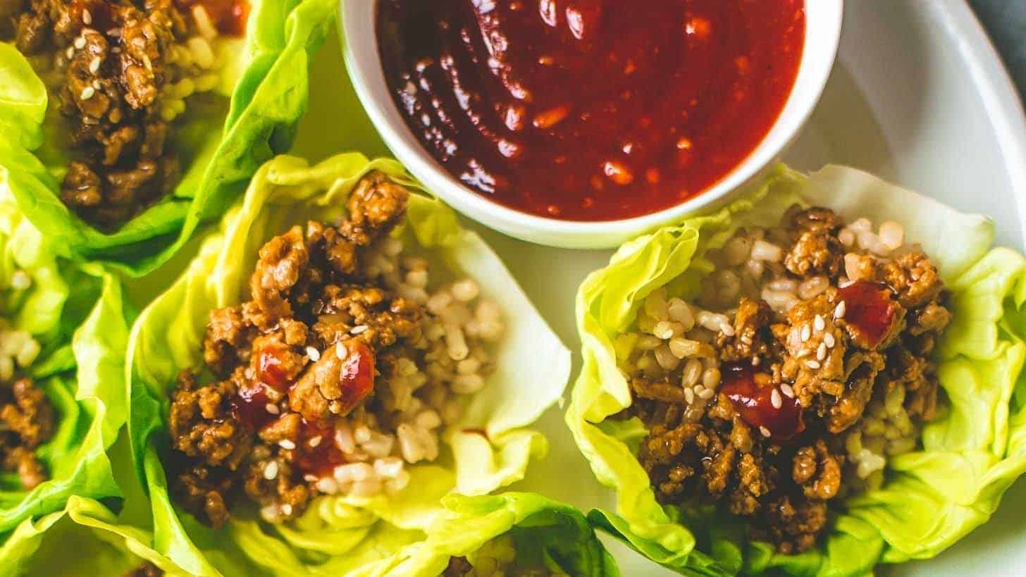 Korean Chicken Lettuce Wraps
