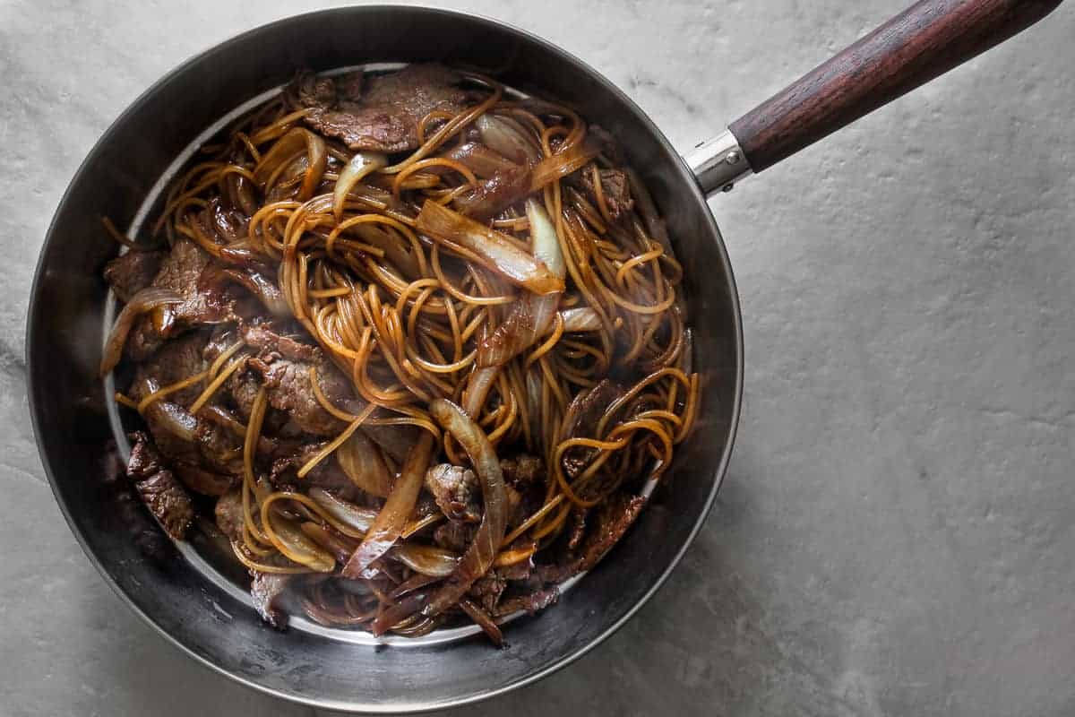 Beef noodles.
