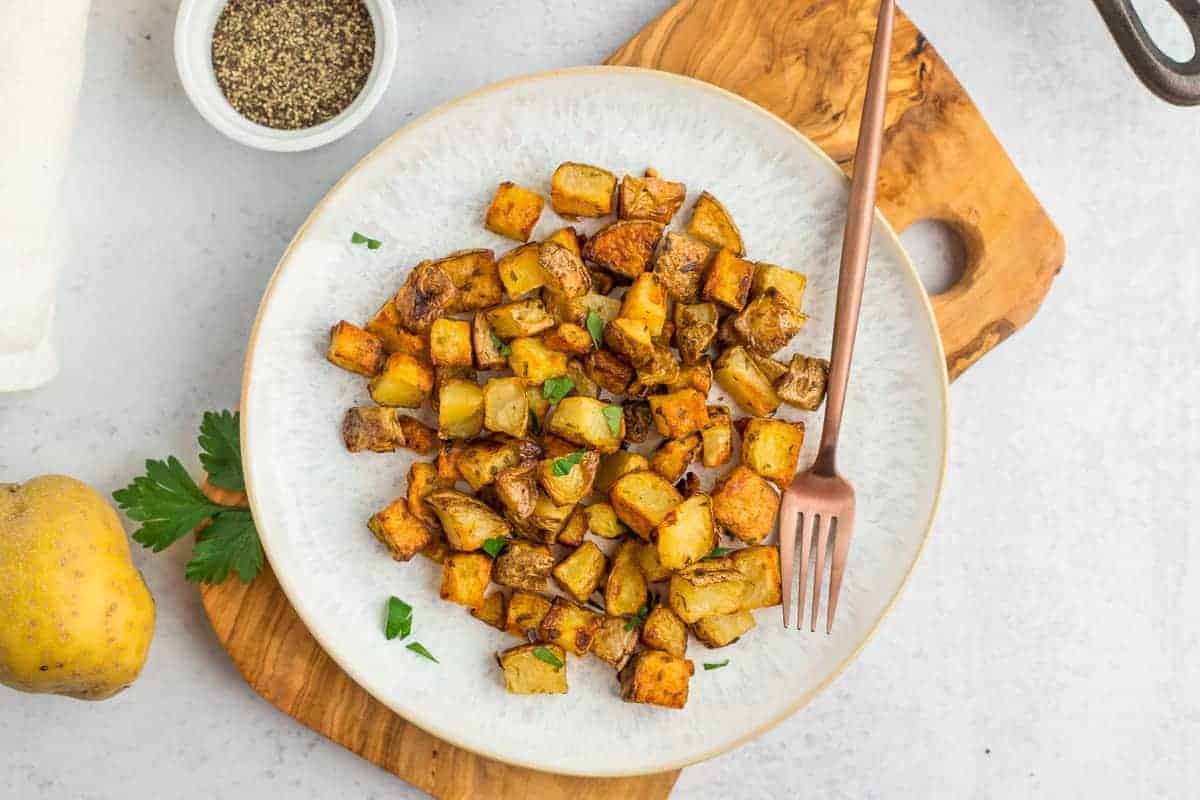 Cast iron potatoes.