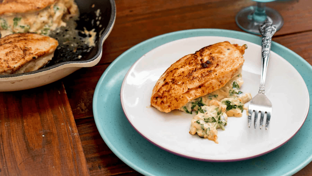 Stuffed chicken breast.