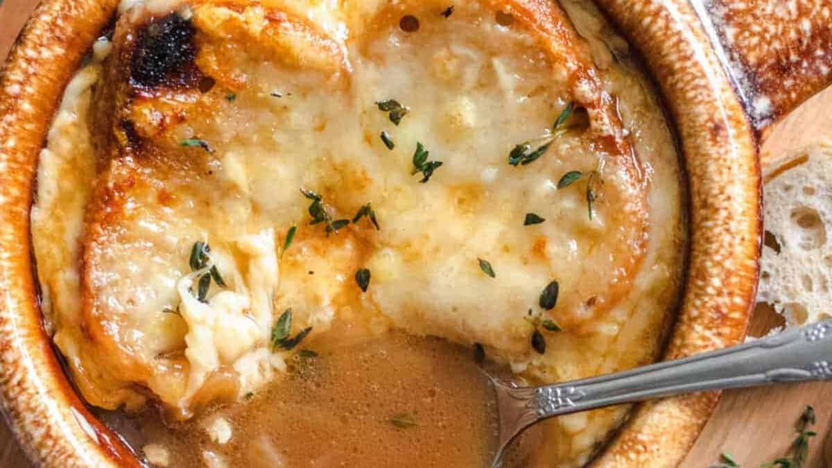 French onion soup.