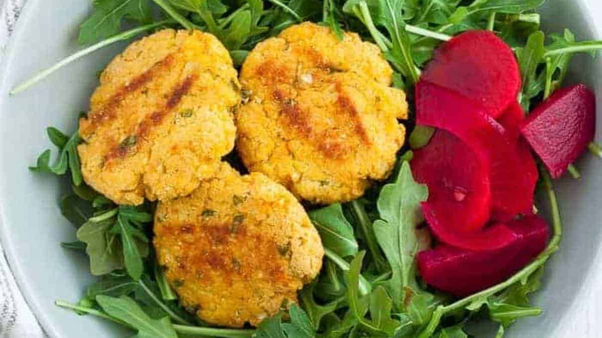 Cauliflower patties.