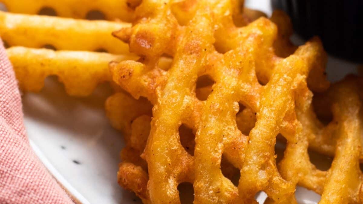 A waffle fry.