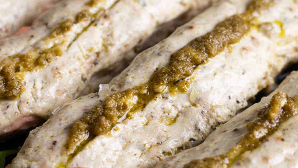 Pesto salmon.
