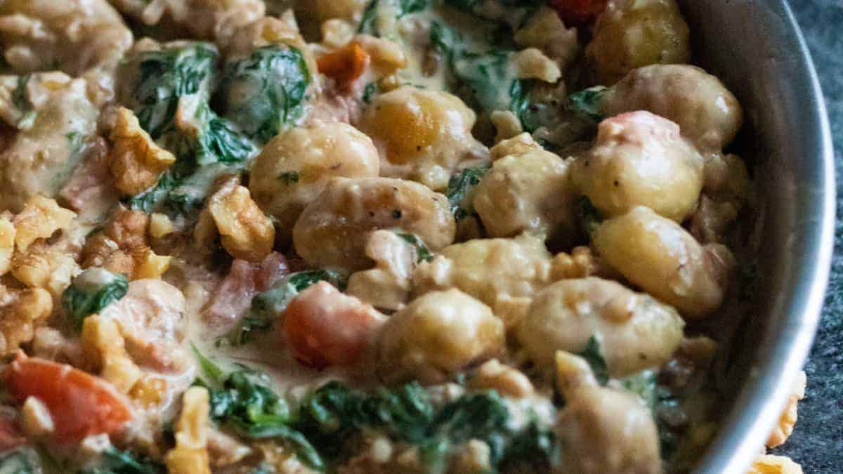 Gorgonzola gnocchi.