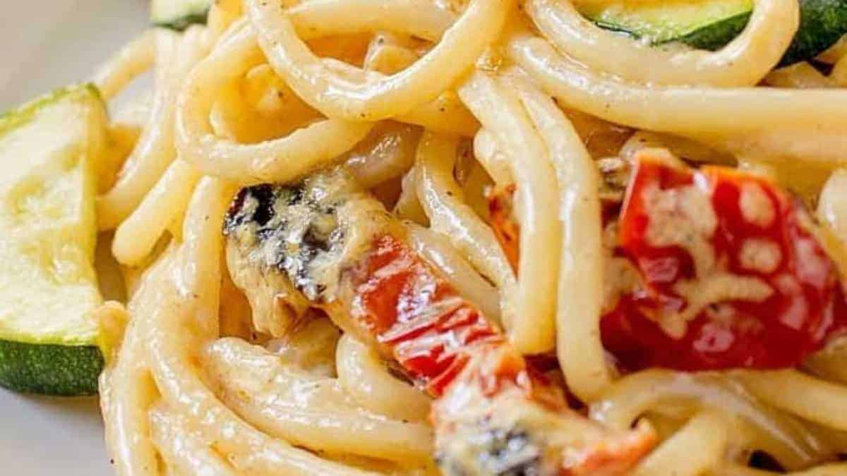 Sun-dried Tomato Alfredo.