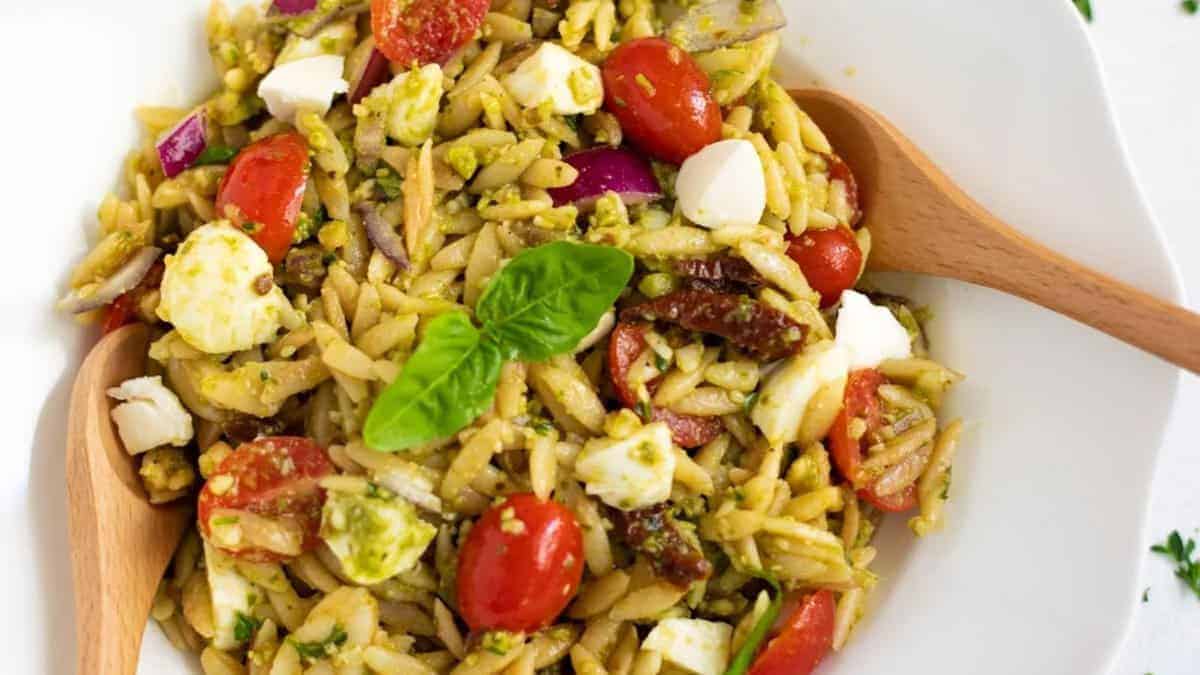 Pesto Orzo Salad.