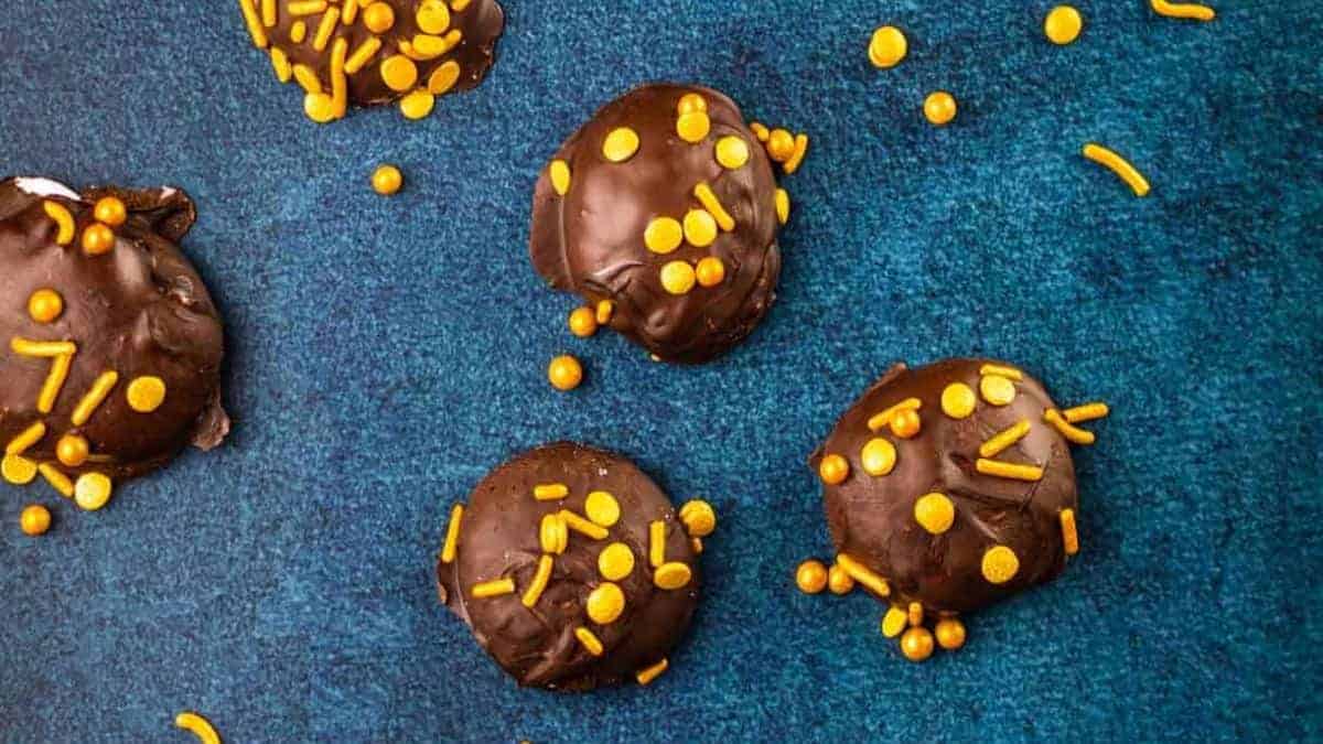 Dark Chocolate Covered Marshmallows.