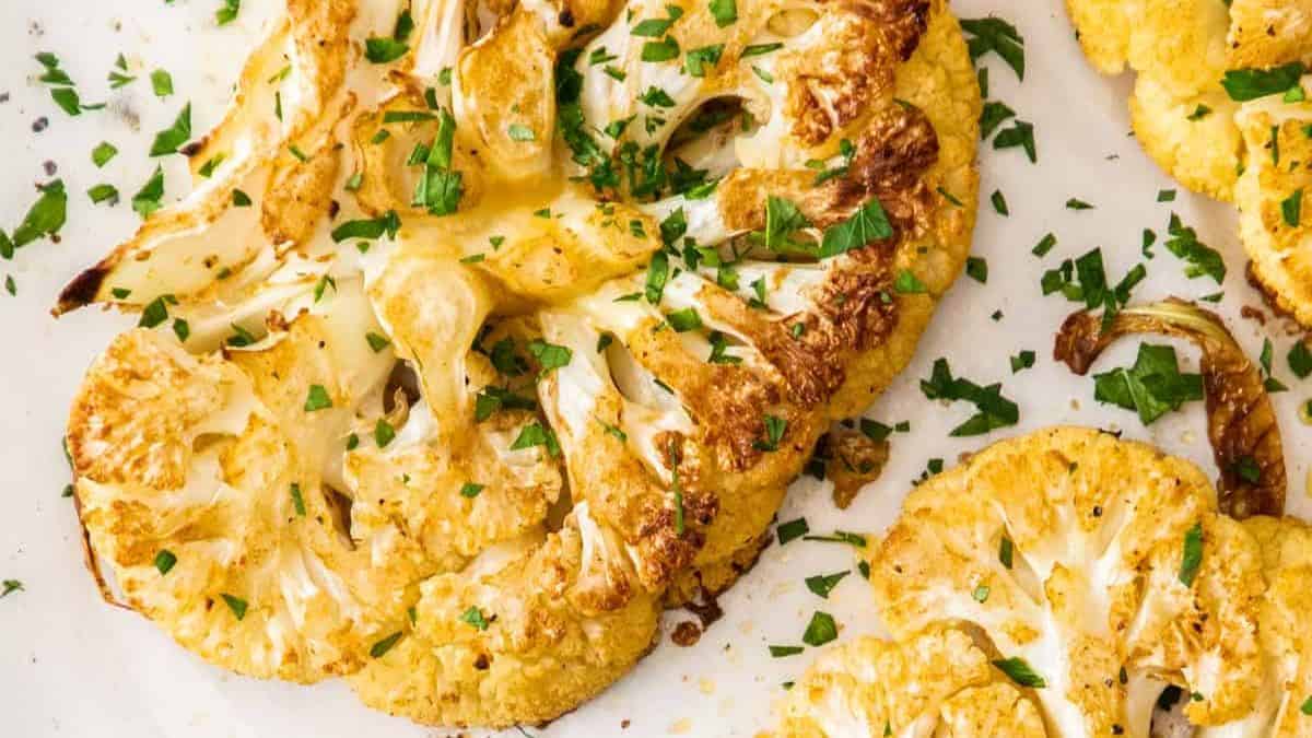 Cauliflower steaks.