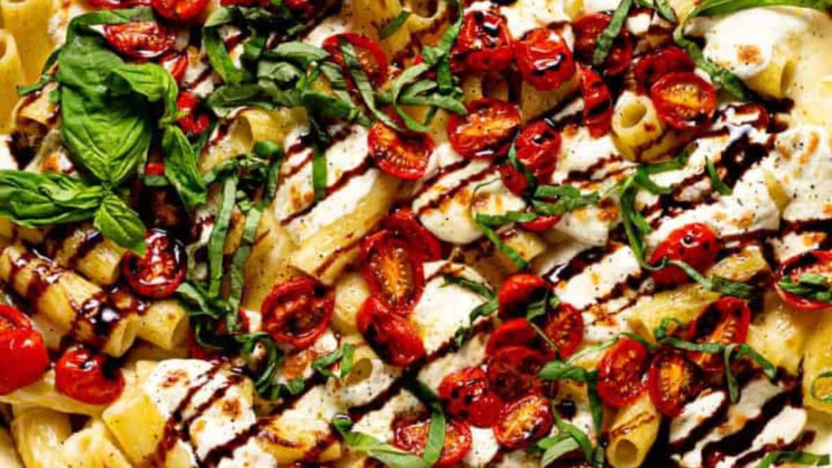 Caprese mac and cheese.