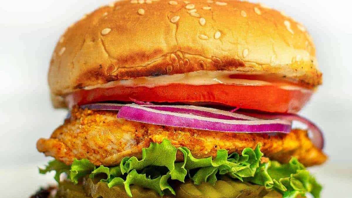 Grilled chicken sandwich.