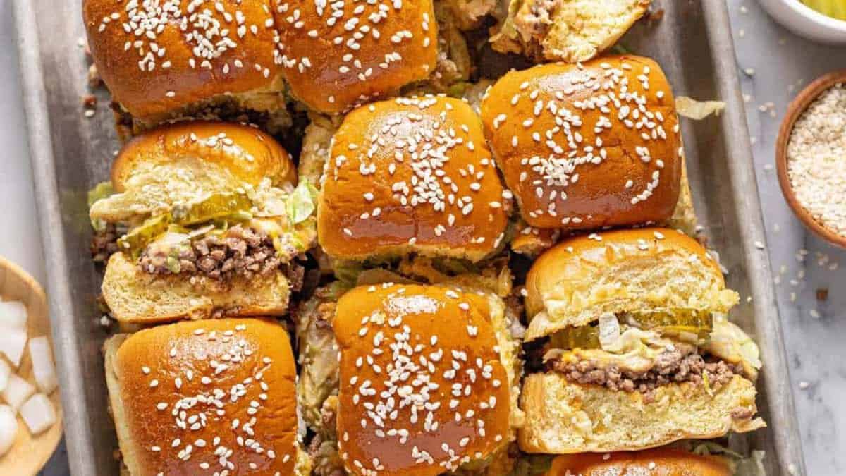 Big Mac Cheeseburger Sliders.