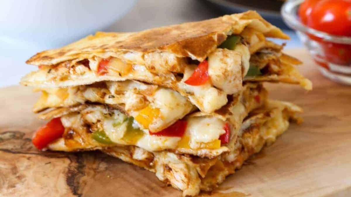 Chicken Fajita Quesadillas.