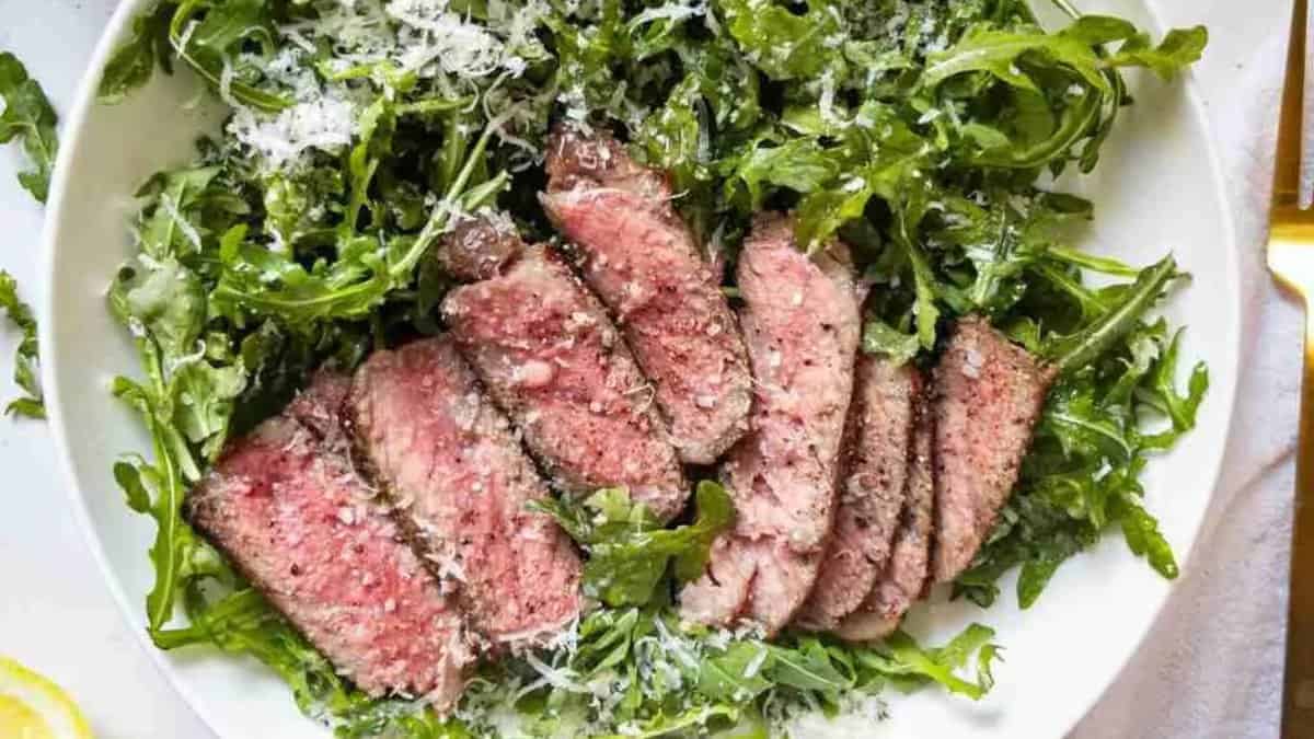 Arugula Salad with Steak.
