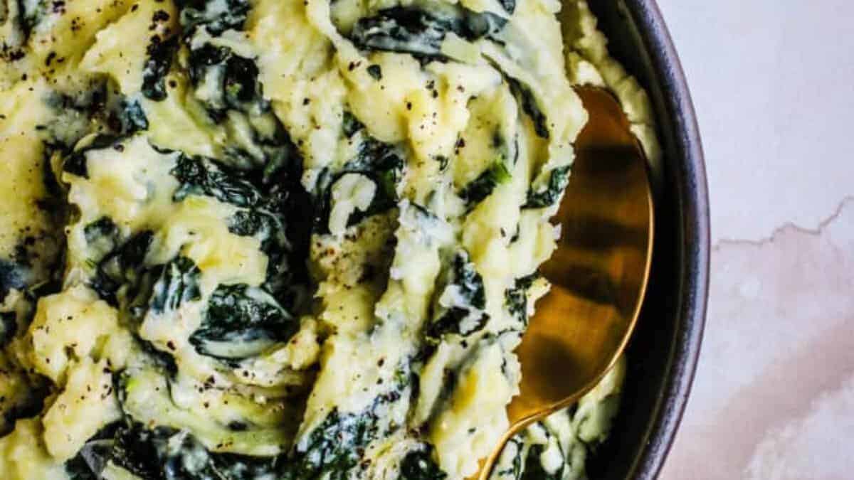 Irish Mashed Potatoes with Kale.