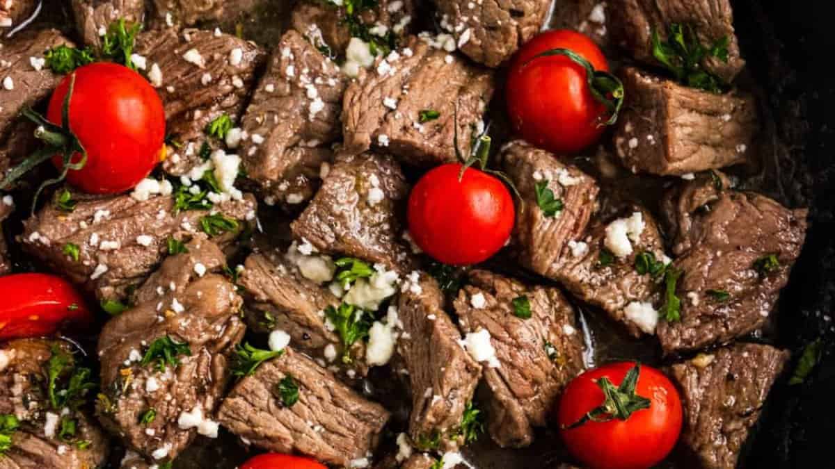 Mediterranean Steak Bites.