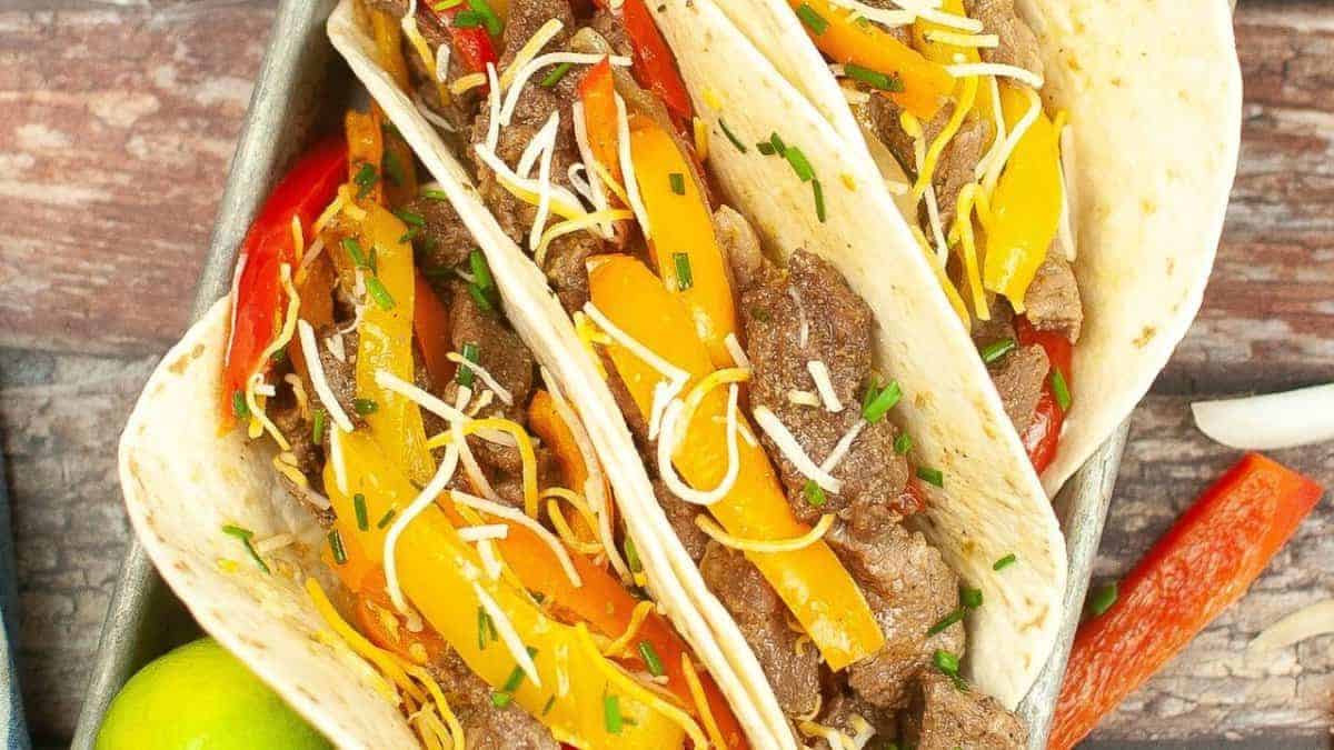 Sheet Pan Steak Fajitas.