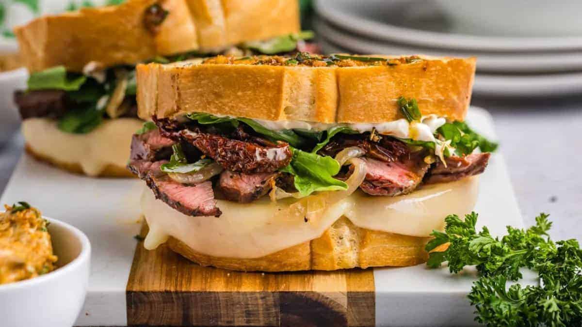 Steak Sandwiches with Cowboy Butter.