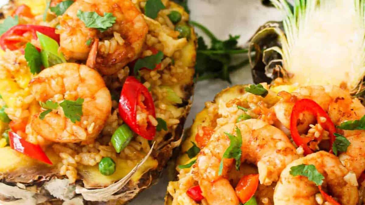 Thai Shrimp Pineapple Fried Rice.