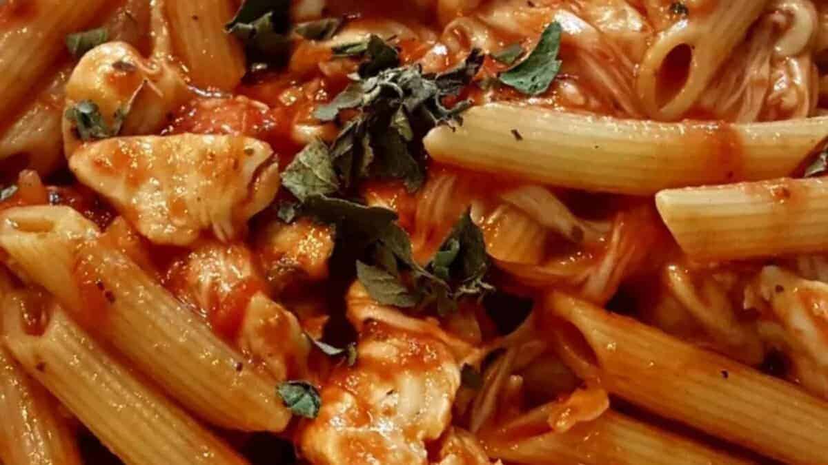 Chicken Parmesan Pasta.