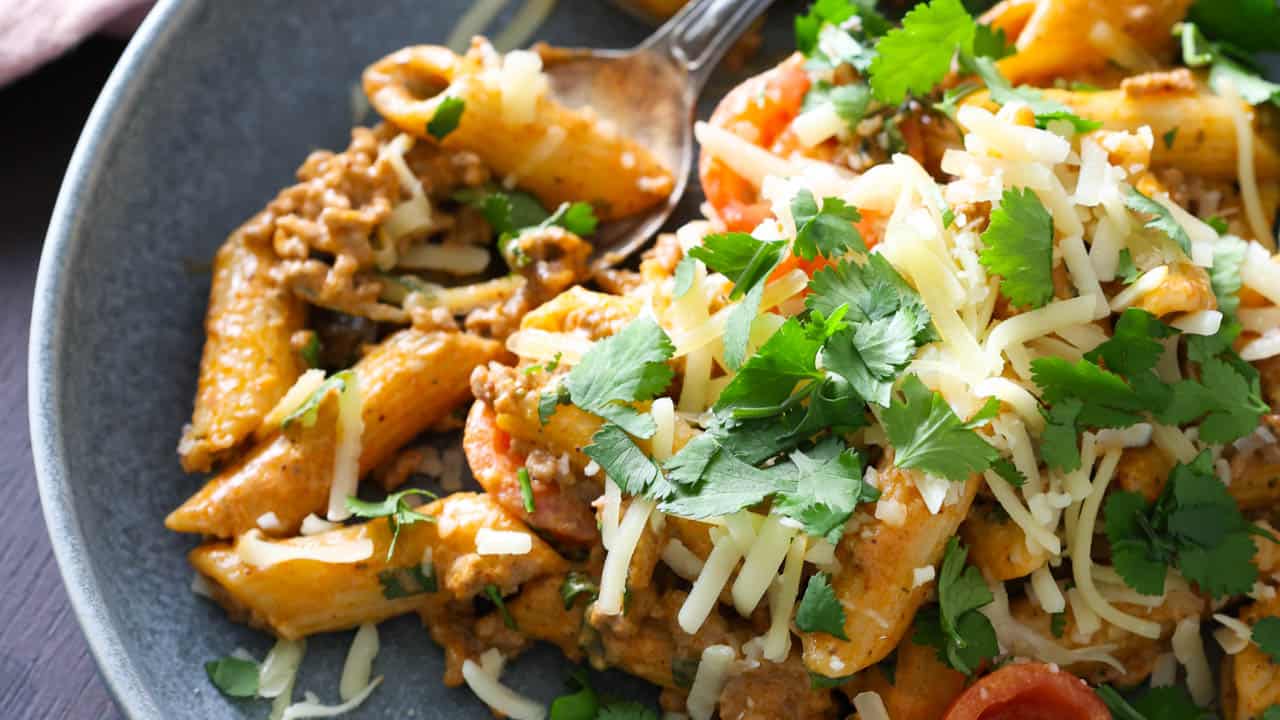 Taco pasta.