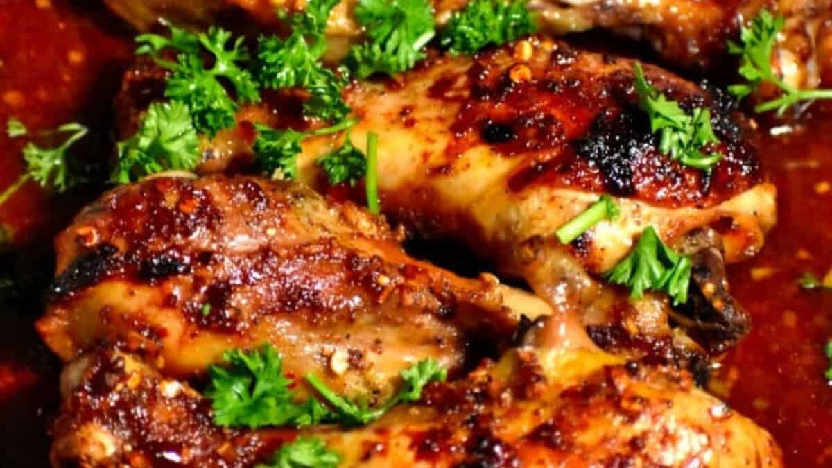 Baked Honey Mustard Chicken.