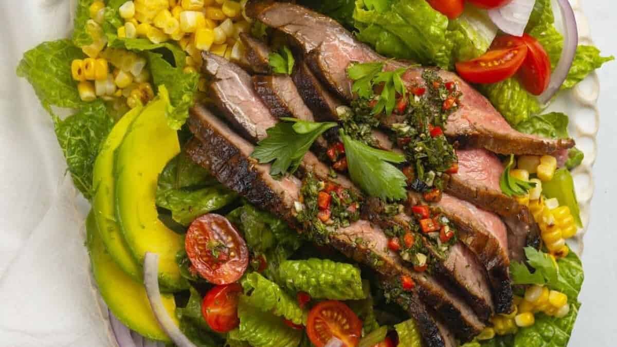 Flank Steak Salad.