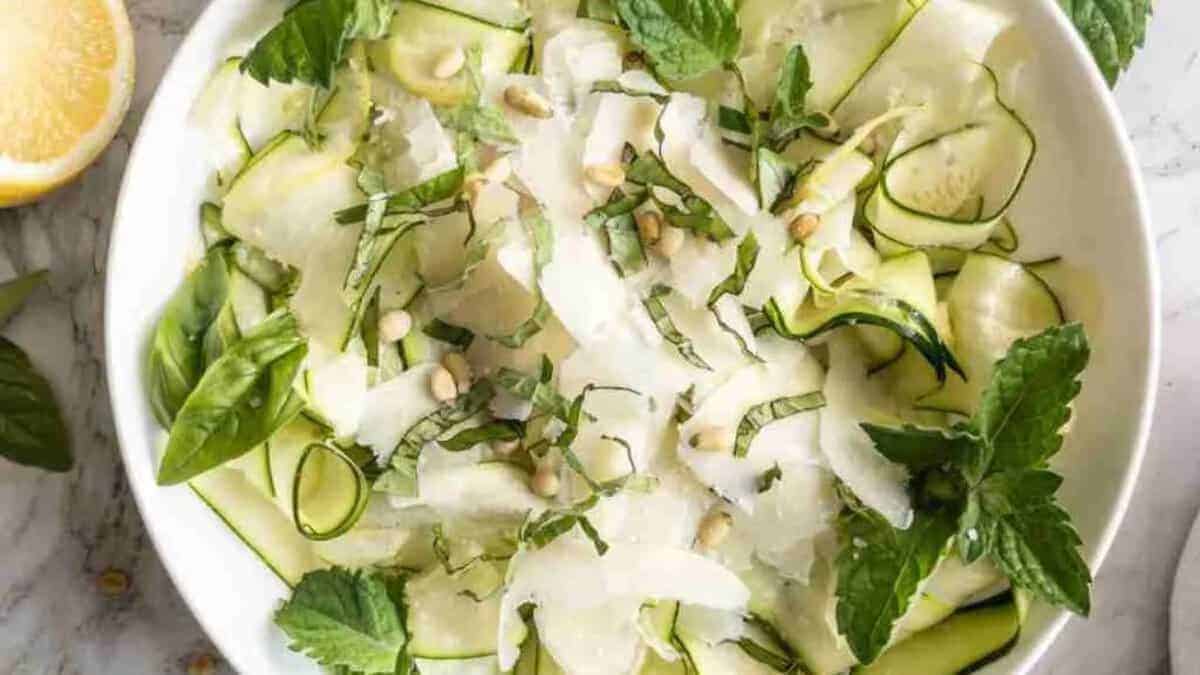 Zucchini Ribbons Salad.