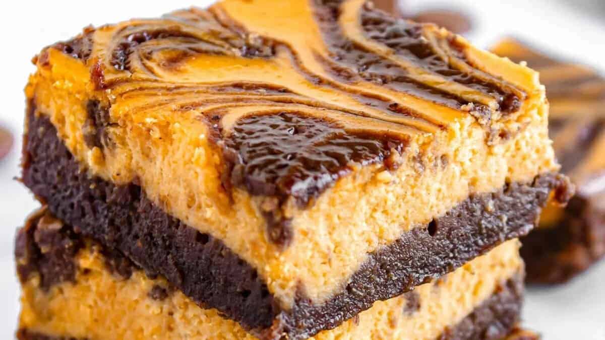Pumpkin Cheesecake Brownies.