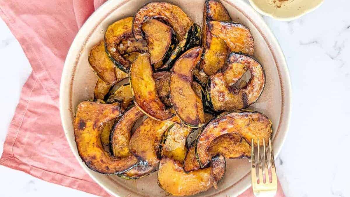 Air Fryer Acorn Squash Slices.