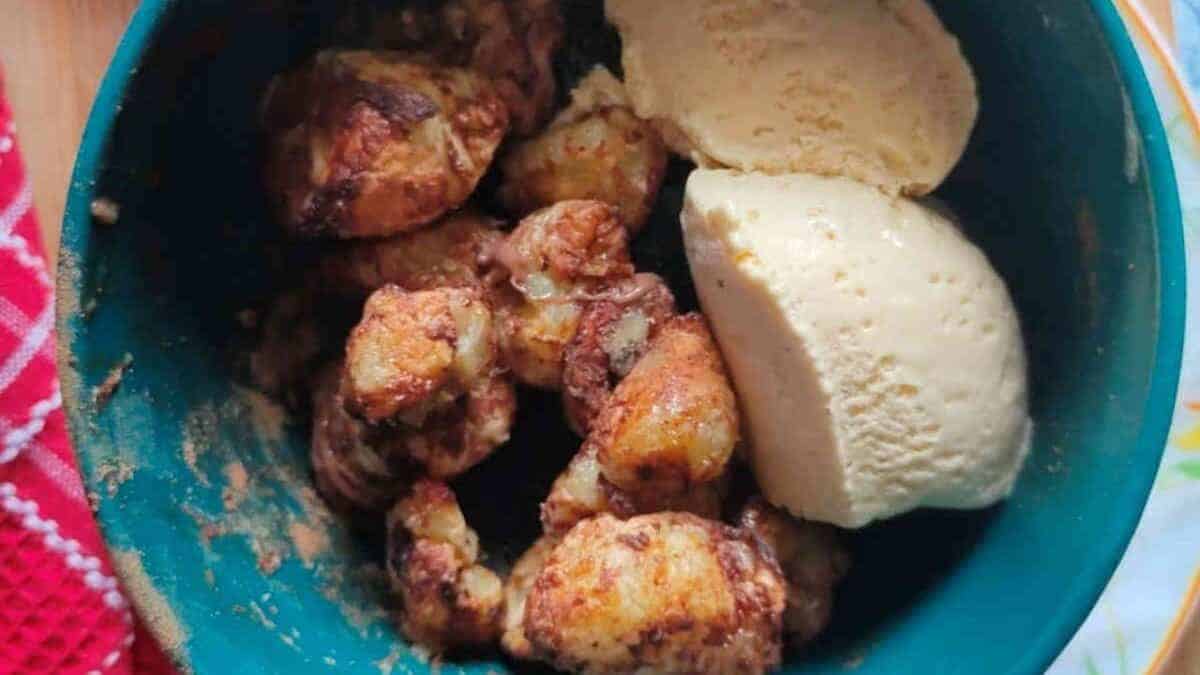 Air Fryer Fried Bananas.