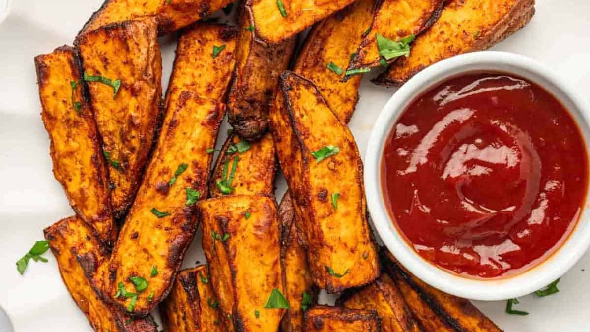 Air Fryer Sweet Potato Wedges.