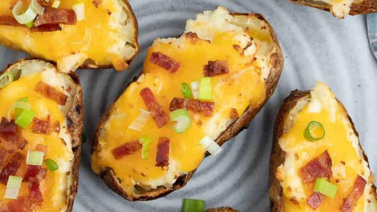 baked potato skins.